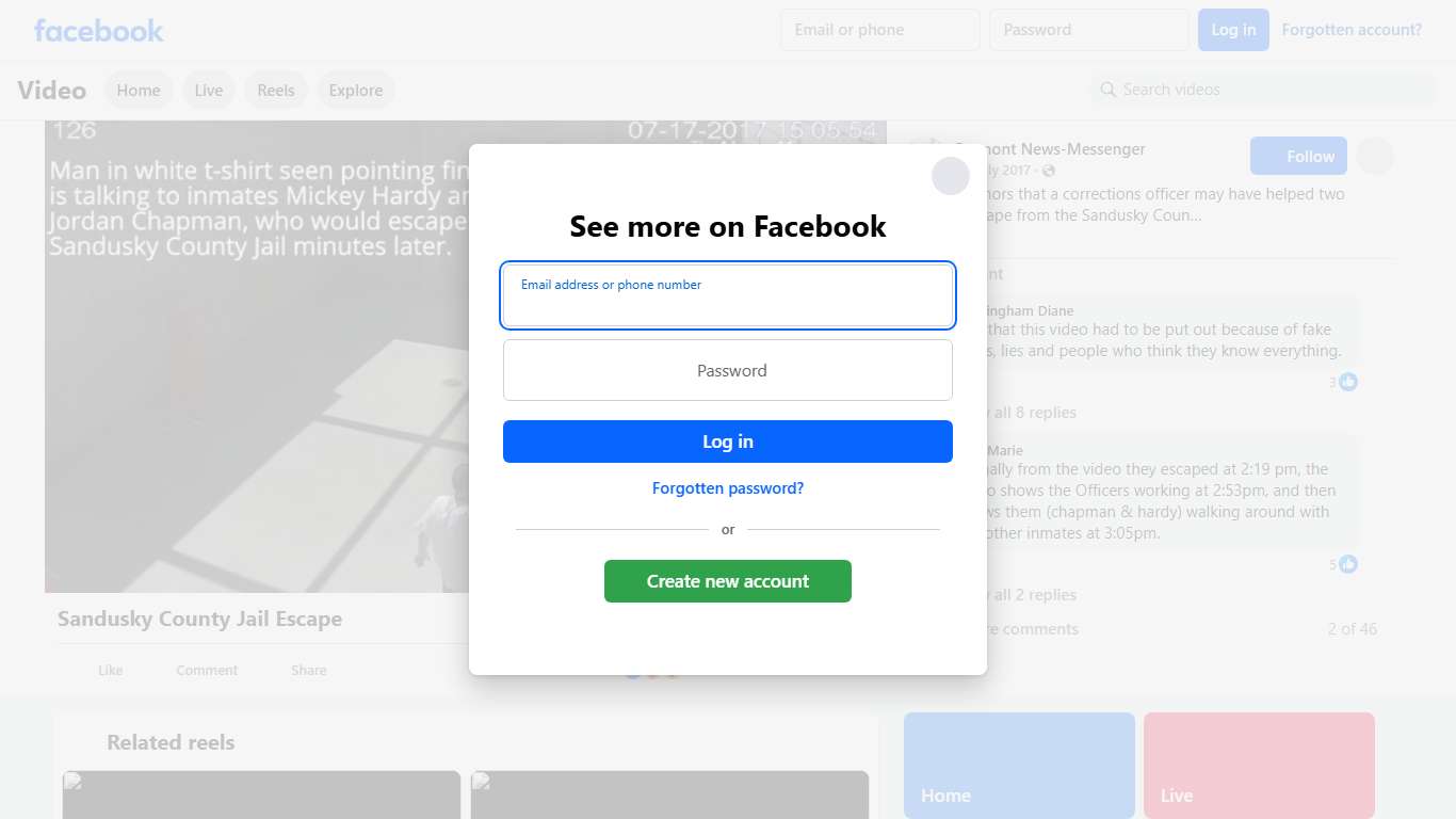 To quell rumors that a corrections officer may have helped two inmates escape from the Sandusky County Jail last week, Sheriff Chris Hilton released surveillance video. Our story: http://ohne.ws/2vG9LIB Fremont News-Messenger Facebook