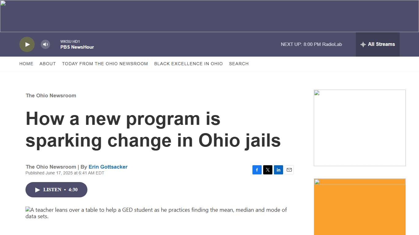 How a new program is sparking change in Ohio jails The Statehouse News Bureau